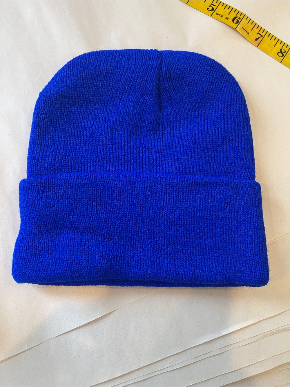 Royal Blue Knit Beanie - Unbranded